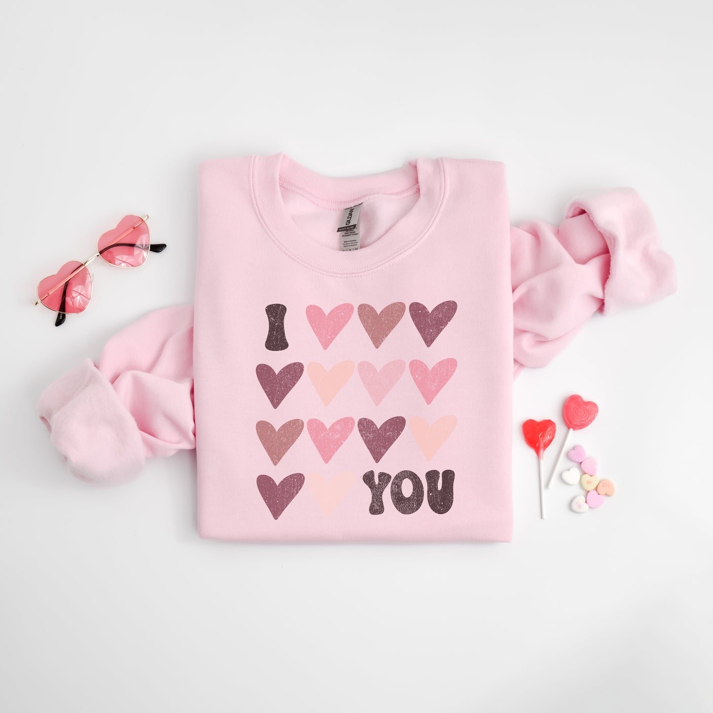 I Heart You Distressed | Sweatshirt