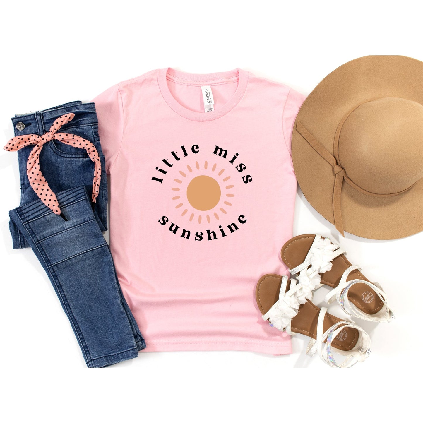 Little Miss Sunshine Sun | Youth Short Sleeve Crew Neck