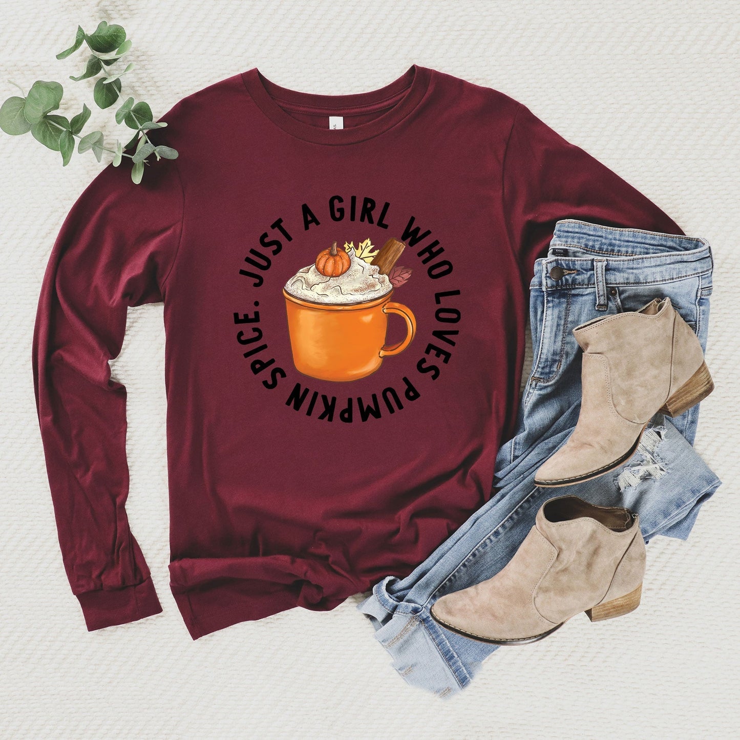 Love Pumpkin Spice |  Long Sleeve Crew Neck