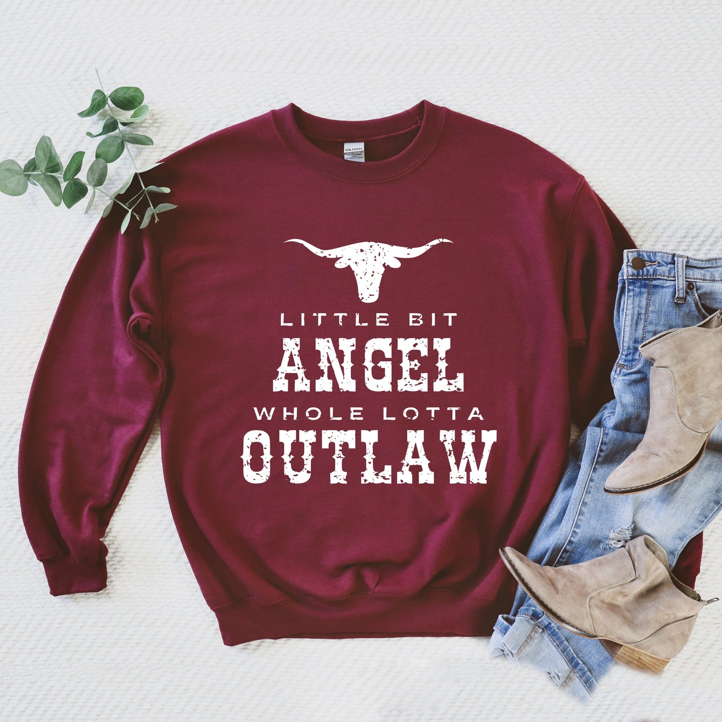 Little Bit Angel Horns | Sweatshirt