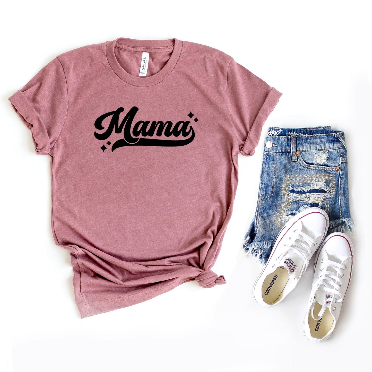Mama Retro Script | Short Sleeve Graphic Tee