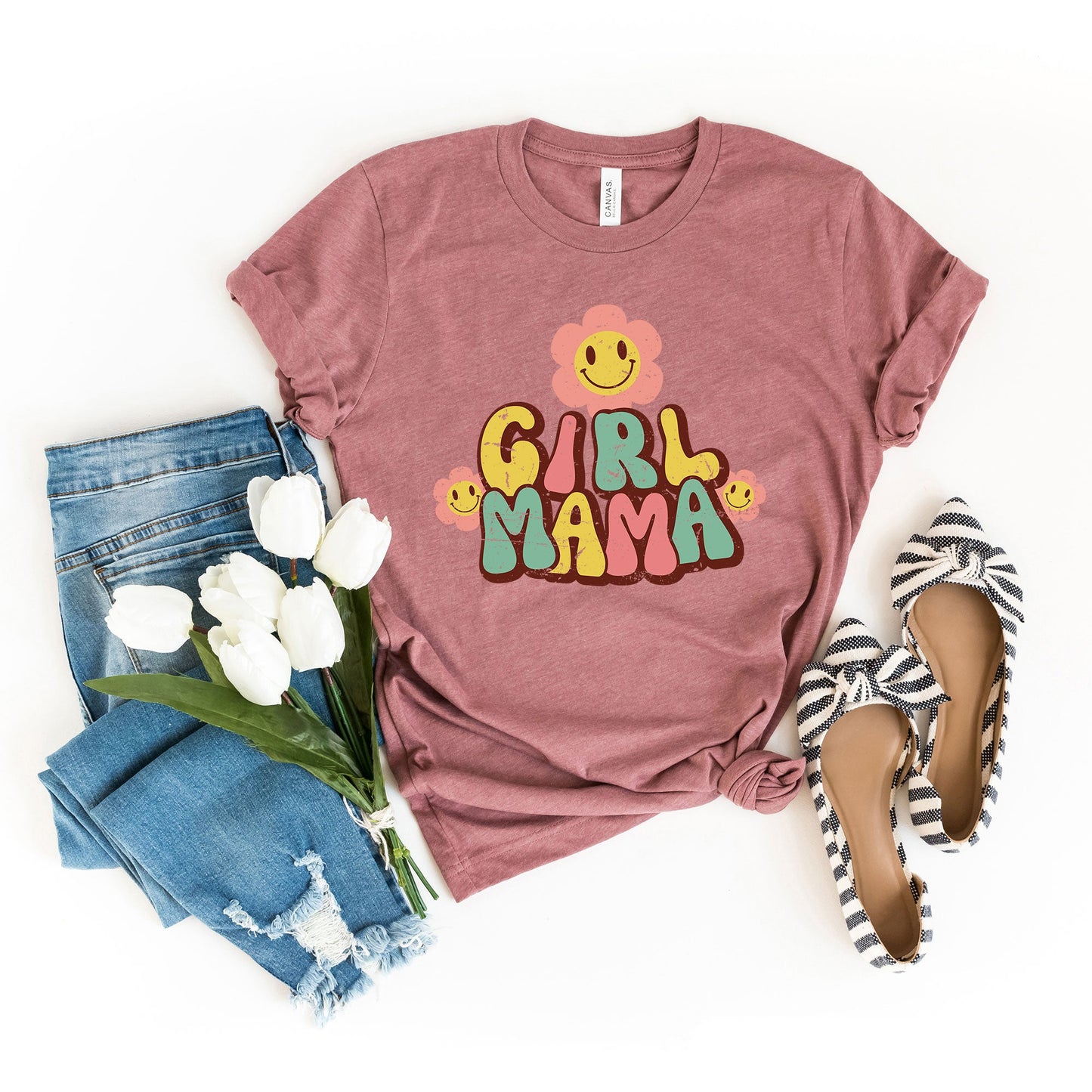 Girl Mama Flower | Short Sleeve Graphic Tee