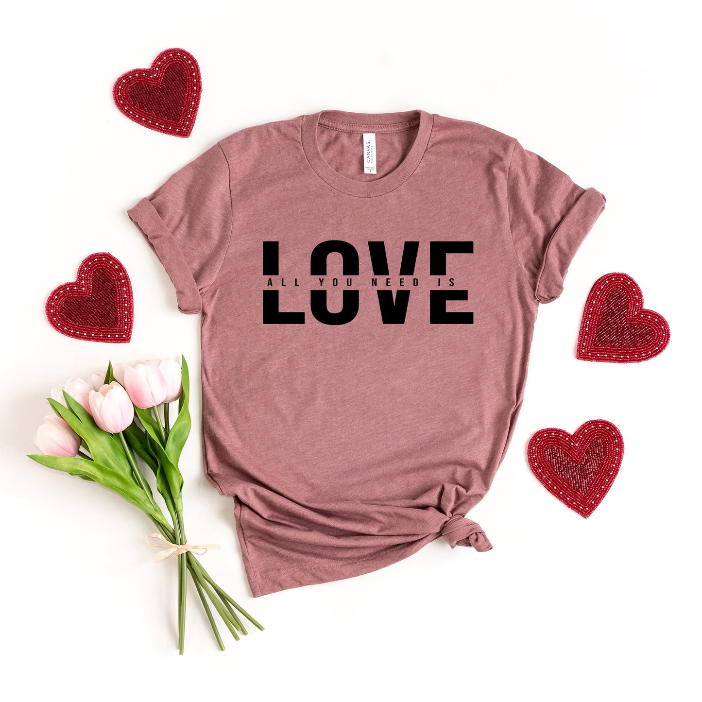 Love Is All You Need Split | Short Sleeve Graphic Tee