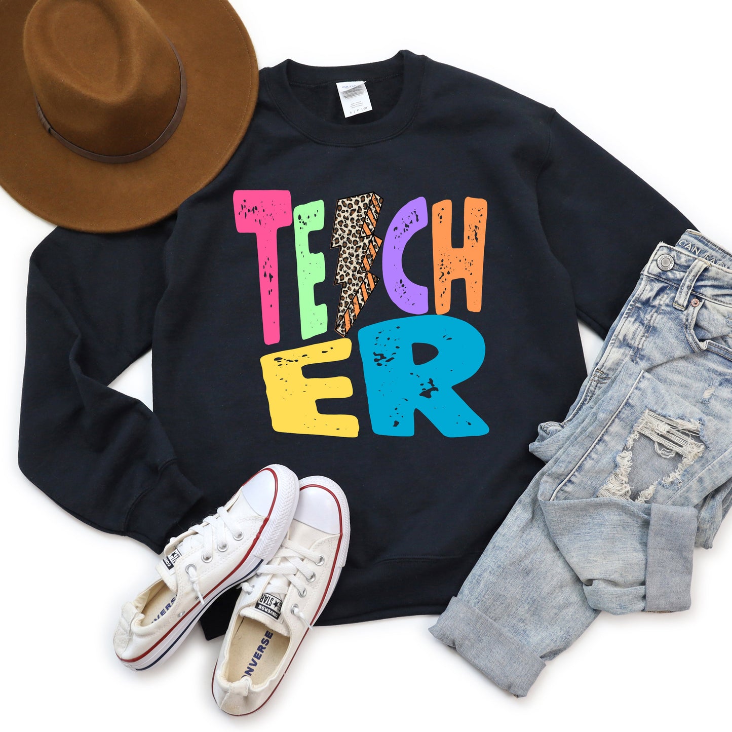 Teacher Lightning Bolt  | Sweatshirt