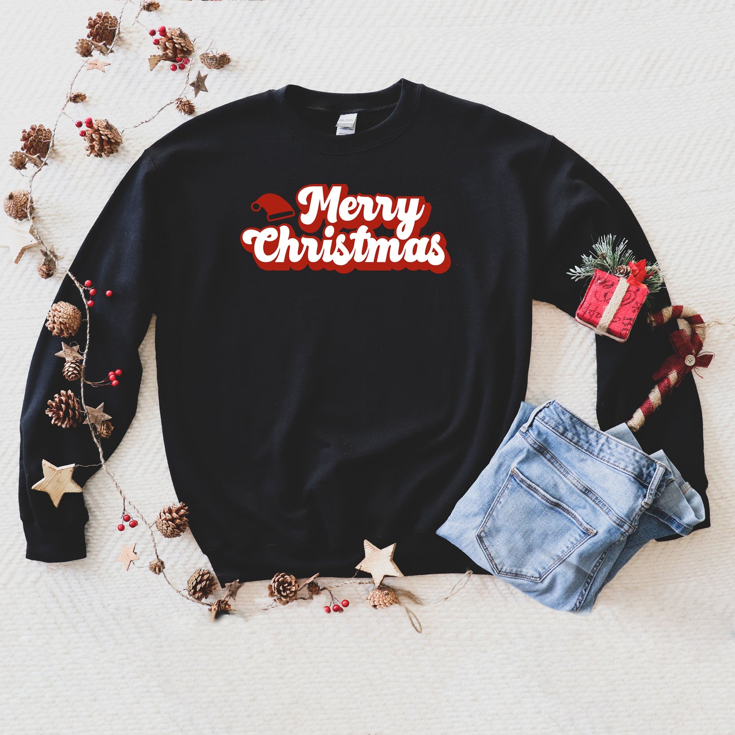 Merry Christmas Hat | Sweatshirt