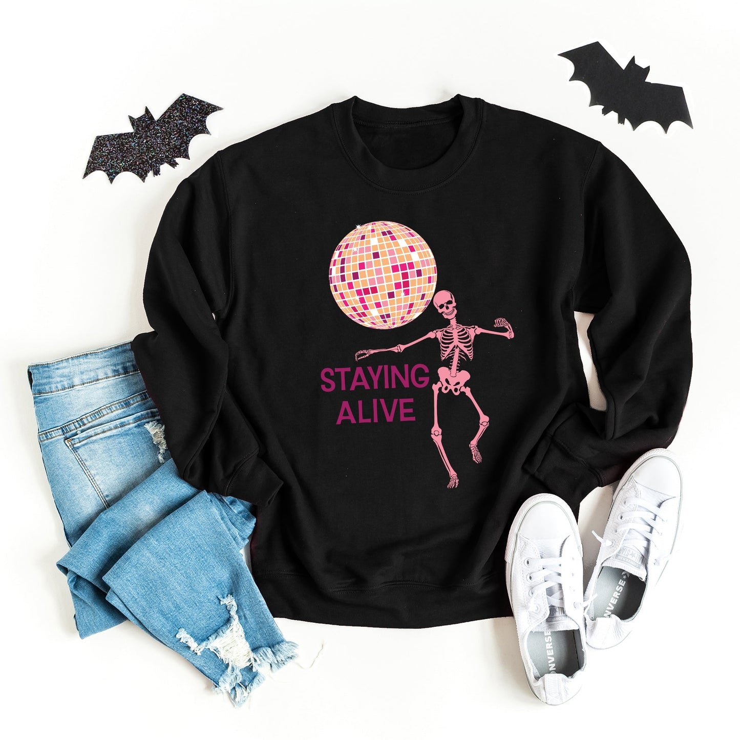 Staying Alive Disco Ball | Sweatshirt