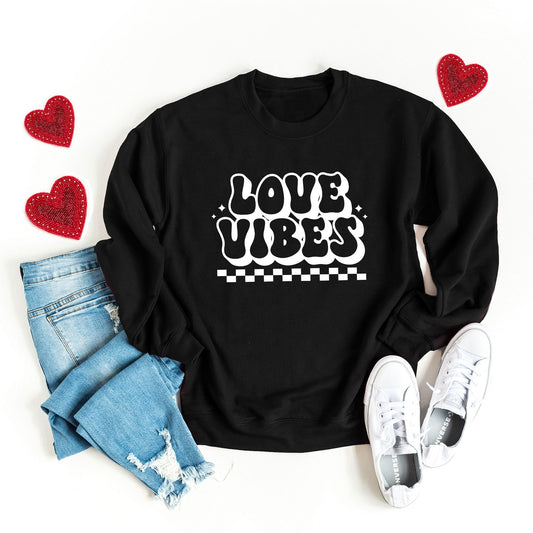 Love Vibes Checkered | Sweatshirt
