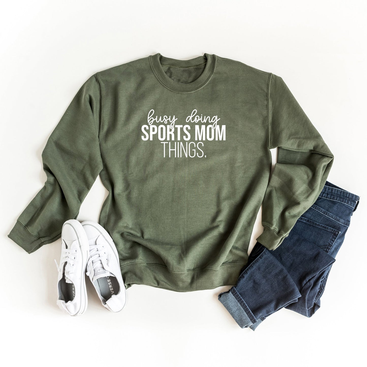 Busy Doing Sports Mom Things | Sweatshirt