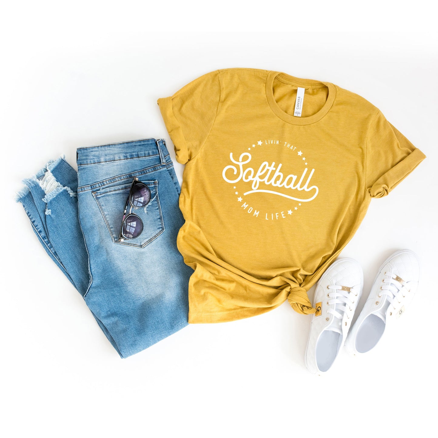 Livin' that Softball Mom Life | Short Sleeve Graphic Tee