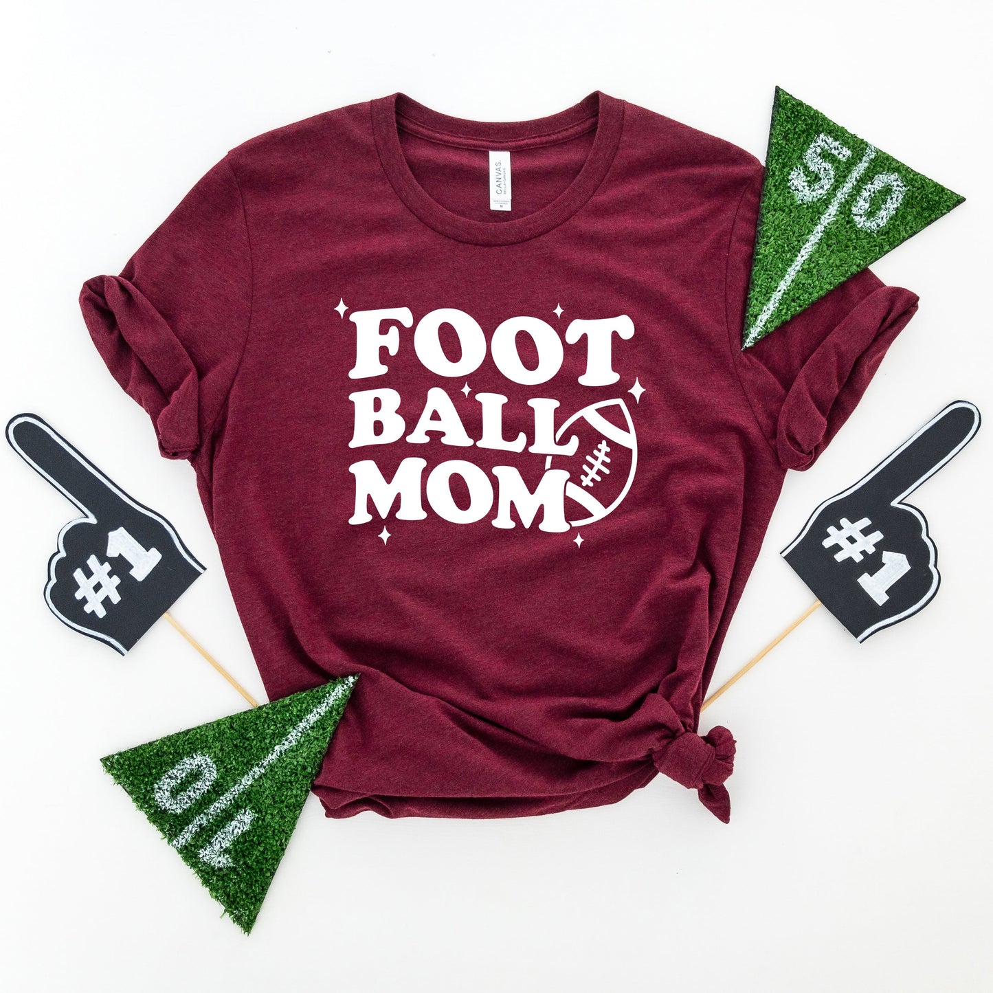 Football Mom Stars | Short Sleeve Graphic Tee