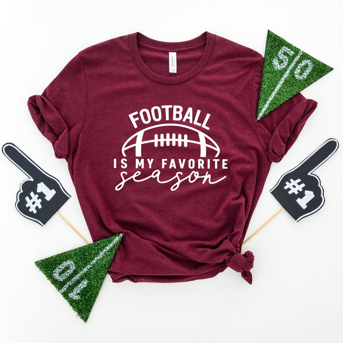 Football is My Favorite Season Ball | Short Sleeve Graphic Tee