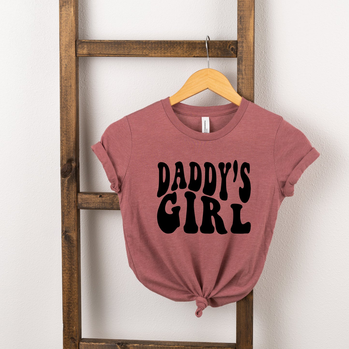 Daddy's Girl Wavy | Toddler Short Sleeve Crew Neck