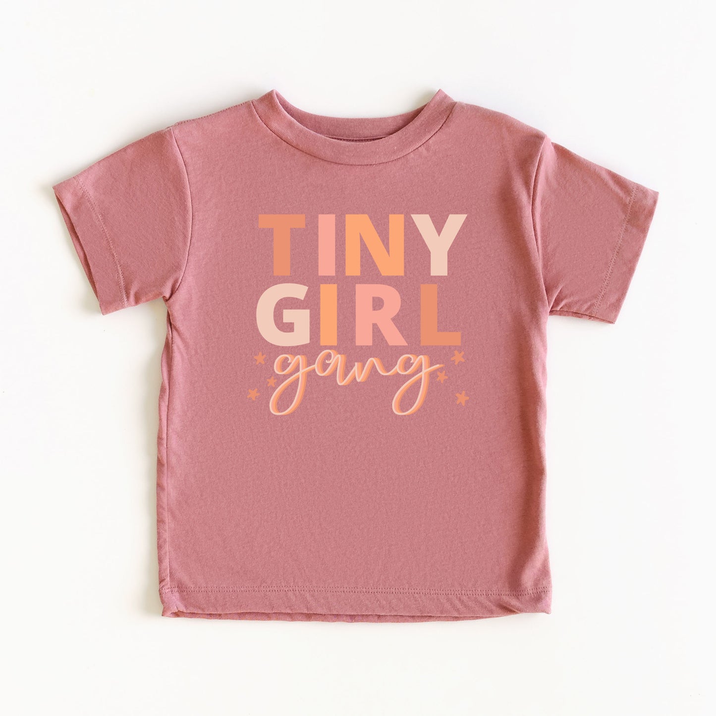 Tiny Girl Gang Colorful | Youth Short Sleeve Crew Neck