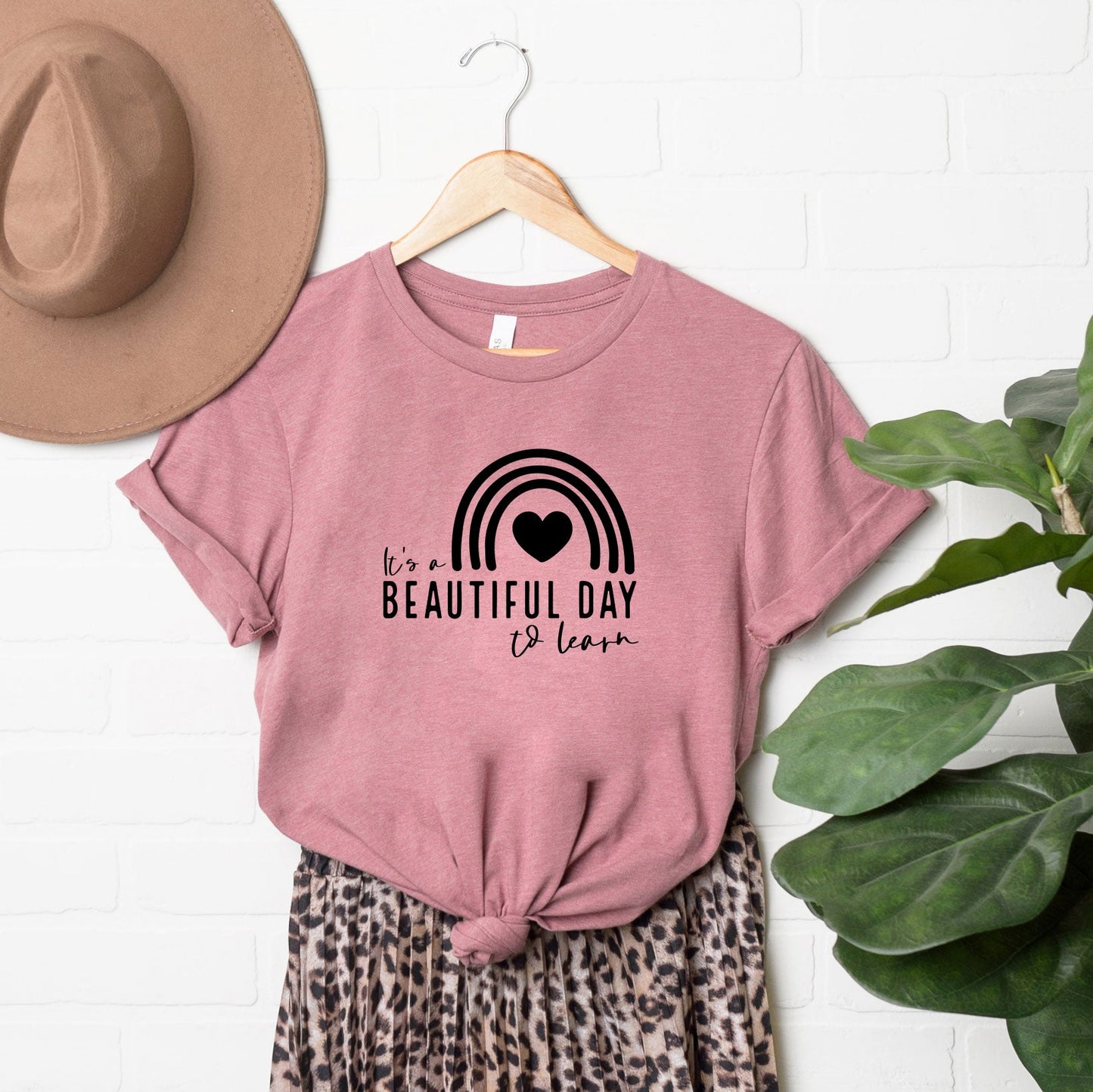 It's A Beautiful Day To Learn | Short Sleeve Graphic Tee