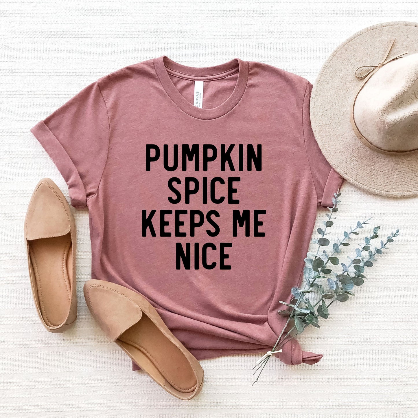 Pumpkin Spice Keeps Me Nice | Short Sleeve Graphic Tee