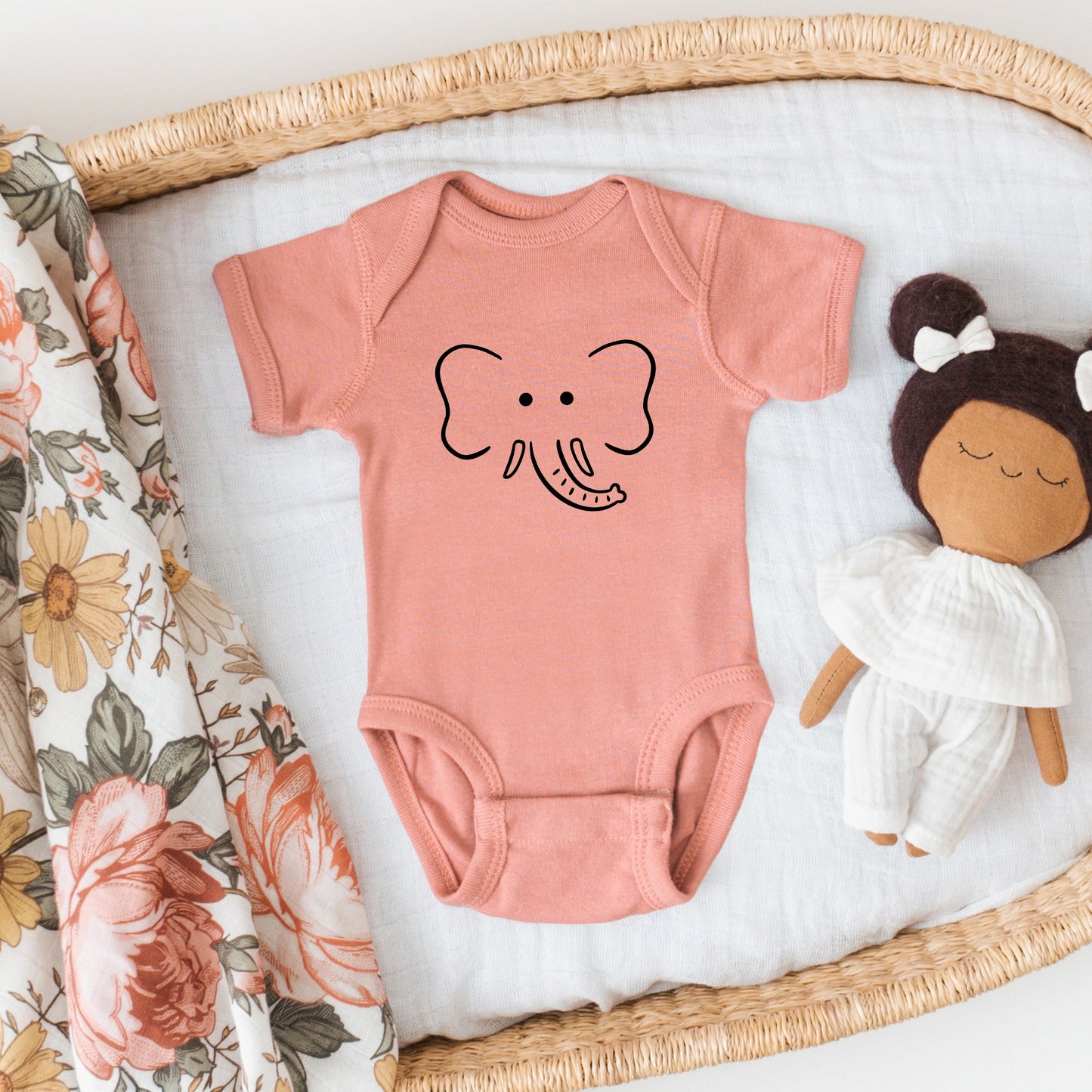Elephant | Baby Graphic Short Sleeve Bodysuit