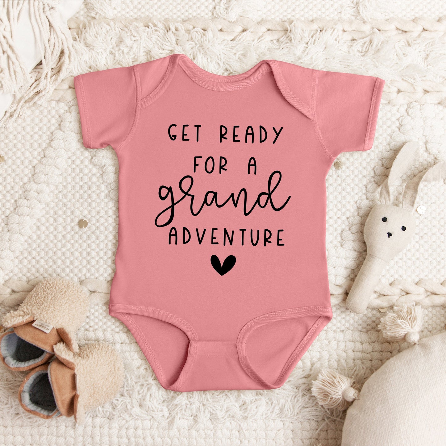 Get Ready Grand Adventure | Baby Graphic Short Sleeve Bodysuit