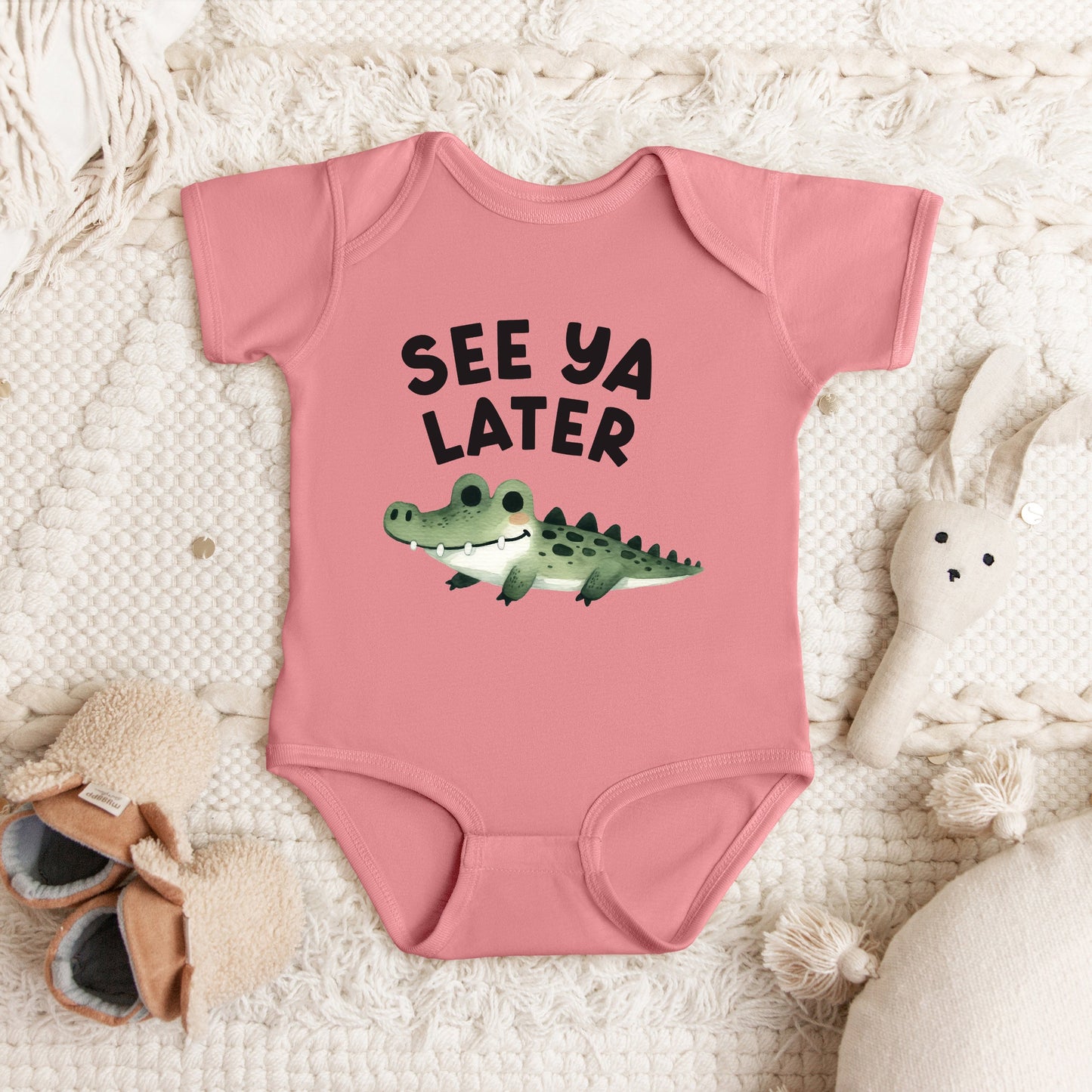 See You Later Alligator | Baby Graphic Short Sleeve Bodysuit