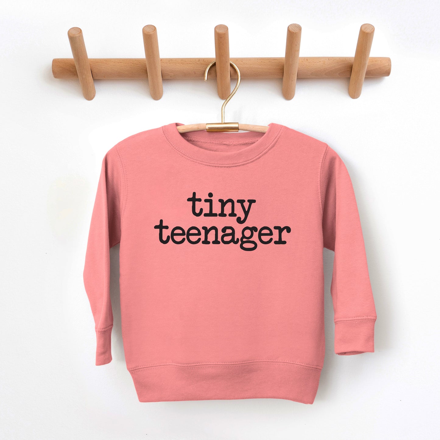 Tiny Teenager Typewriter | Toddler Graphic Sweatshirt