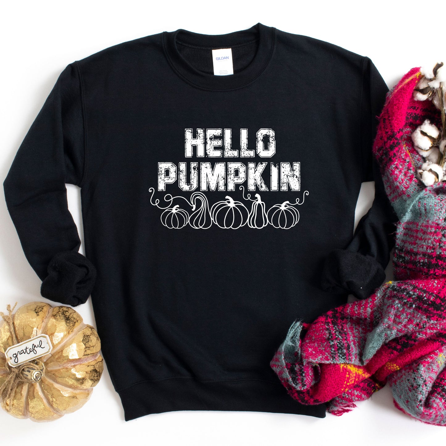 Hello Pumpkin Distressed | Sweatshirt