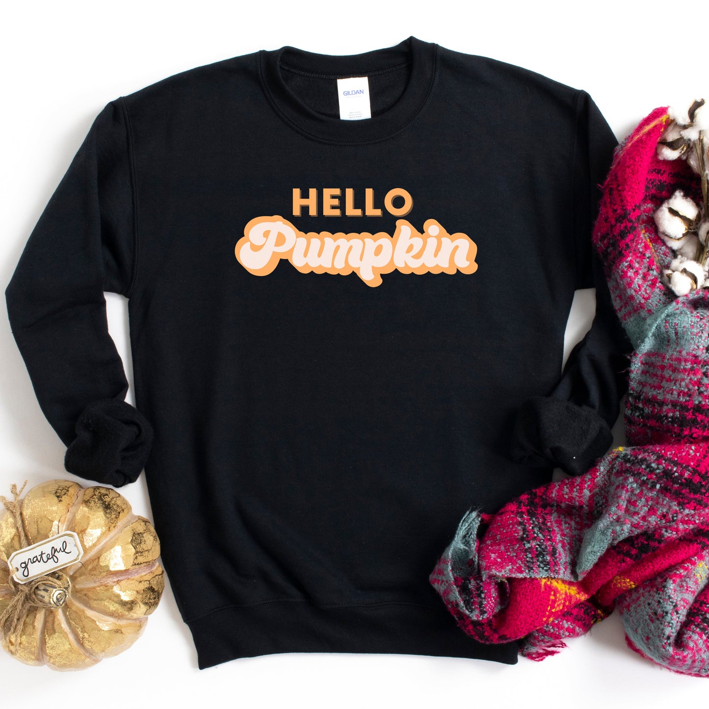 Retro Hello Pumpkin | Sweatshirt