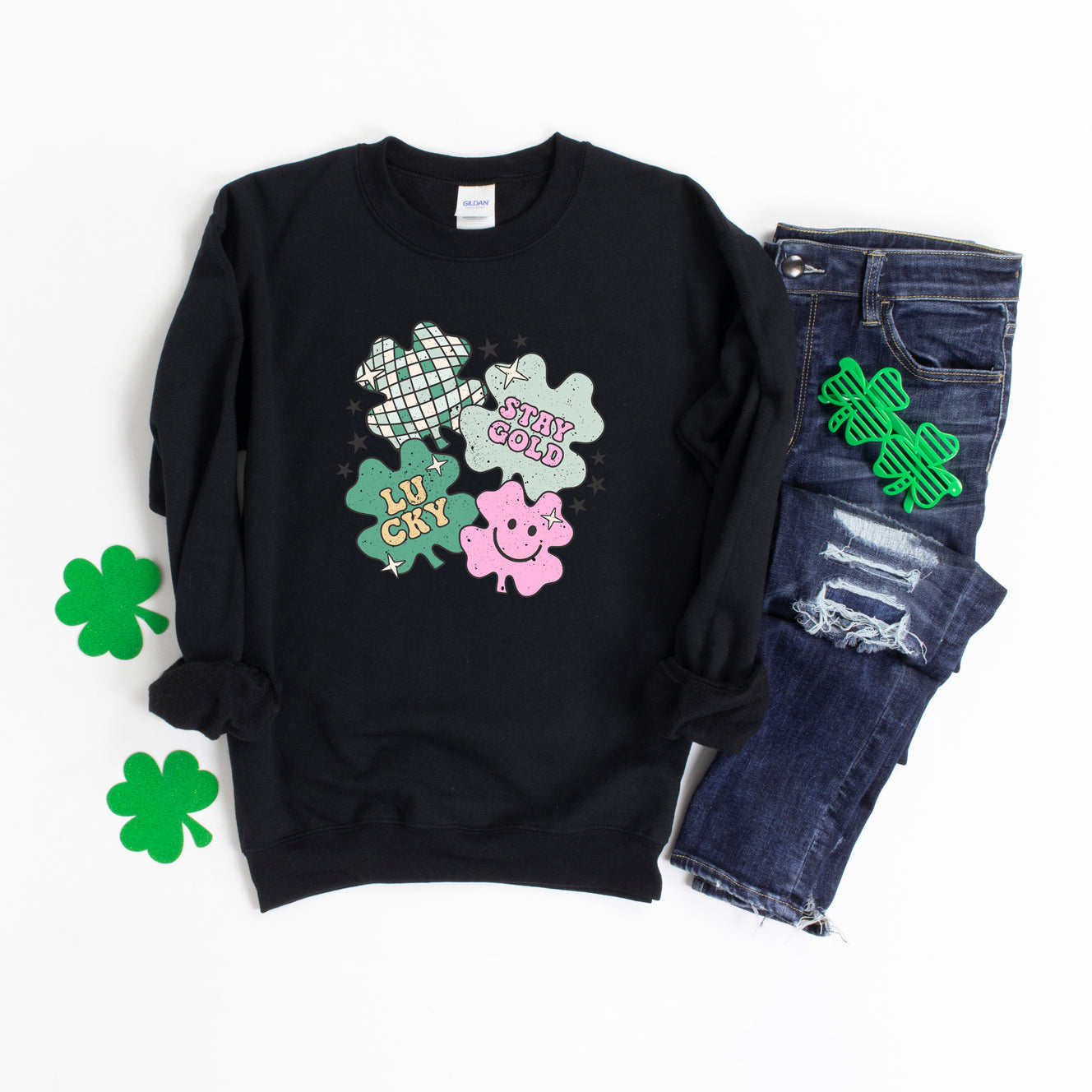 Stay Gold Lucky Shamrocks | Sweatshirt