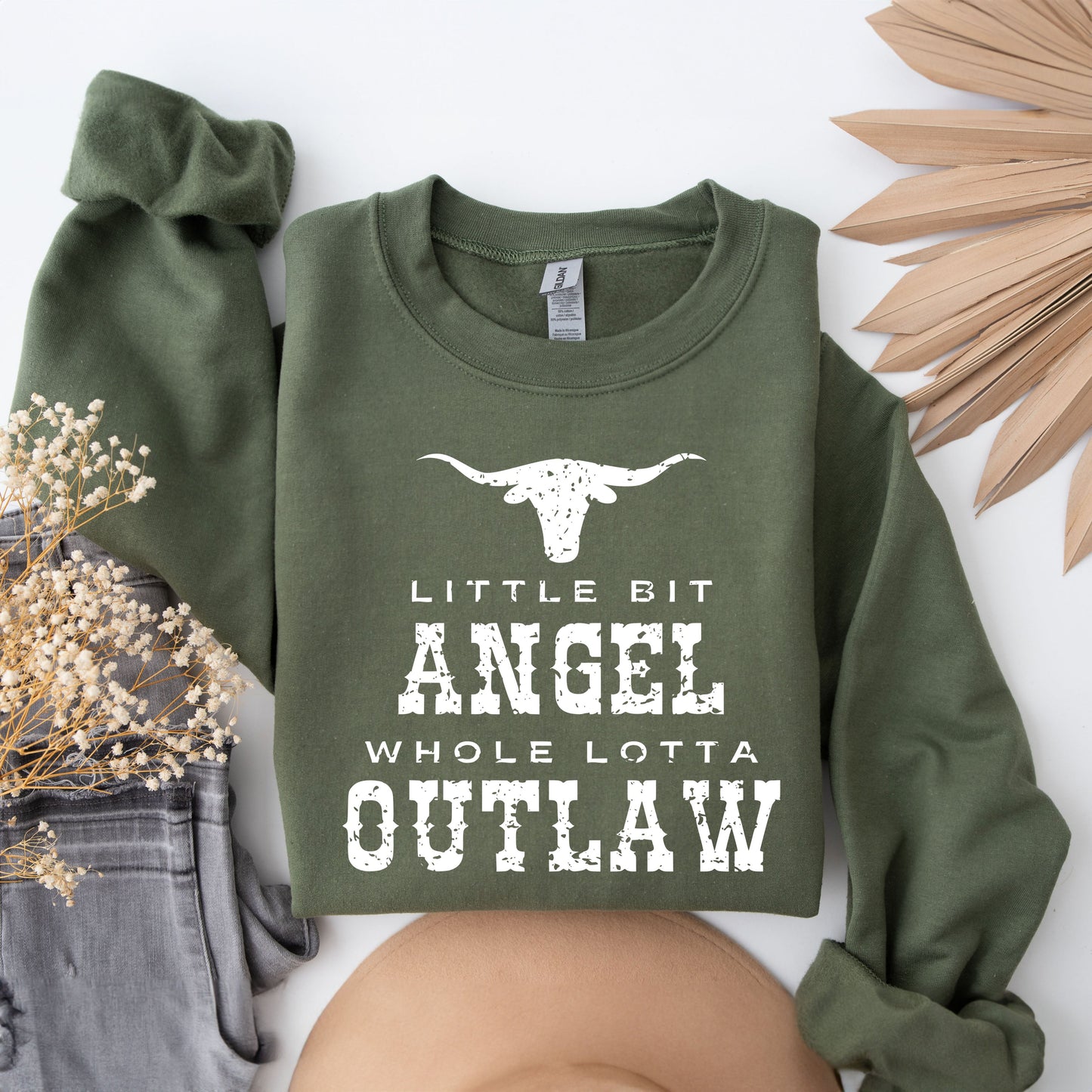 Little Bit Angel Horns | Sweatshirt