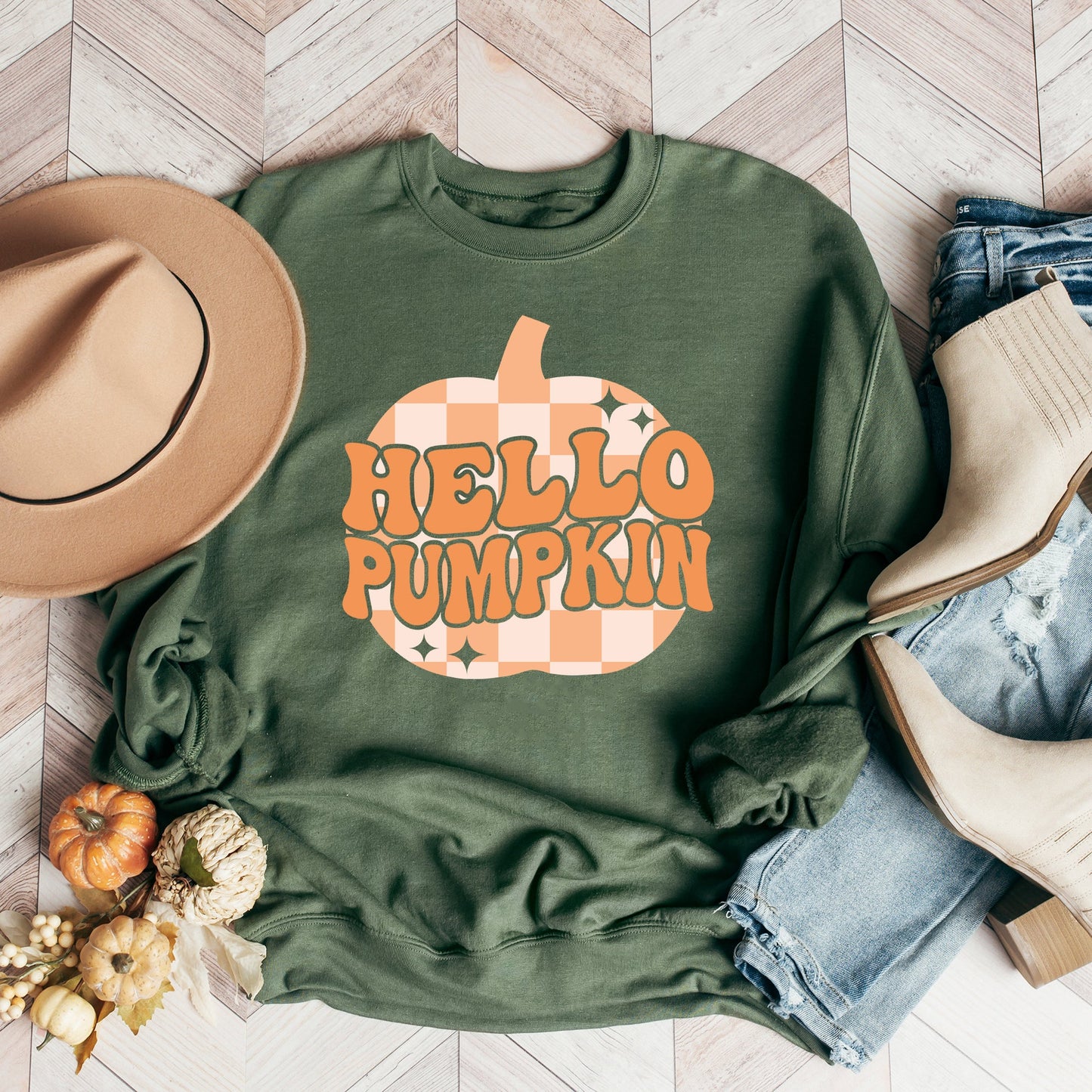 Hello Pumpkin Sparkles | Sweatshirt