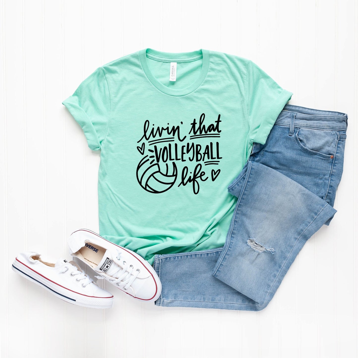 Livin' that Volleyball Life | Short Sleeve Graphic Tee