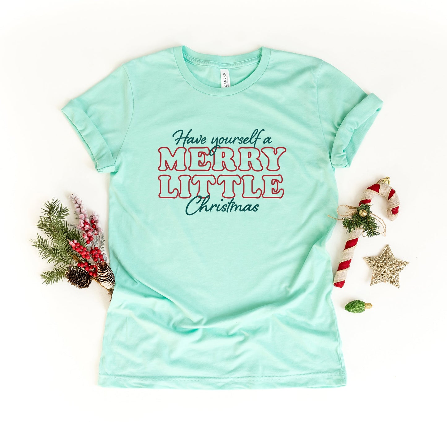 Merry Little Christmas | Short Sleeve Graphic Tee