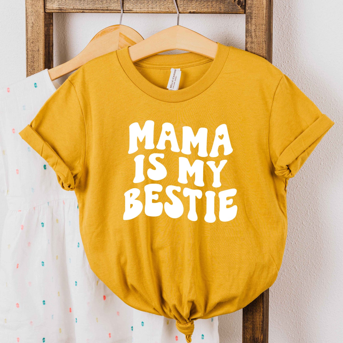 Mama Is My Bestie | Youth Short Sleeve Crew Neck