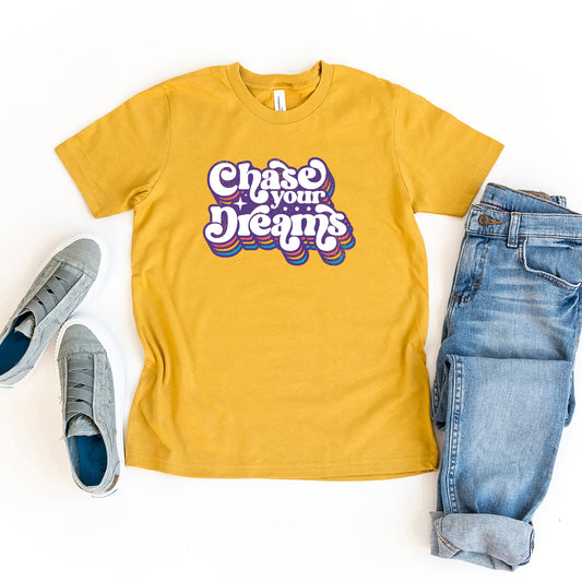 Chase Your Dreams Retro | Youth Graphic Short Sleeve Tee