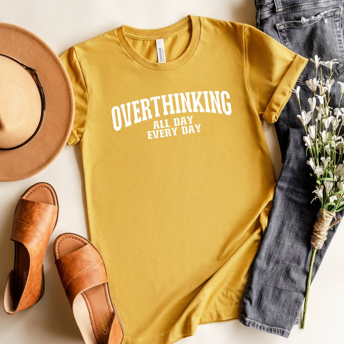 Overthinking All Day | Short Sleeve Graphic Tee