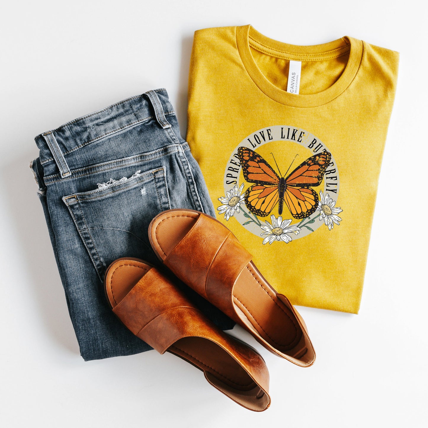 Spread Love Like Butterfly | Short Sleeve Graphic Tee