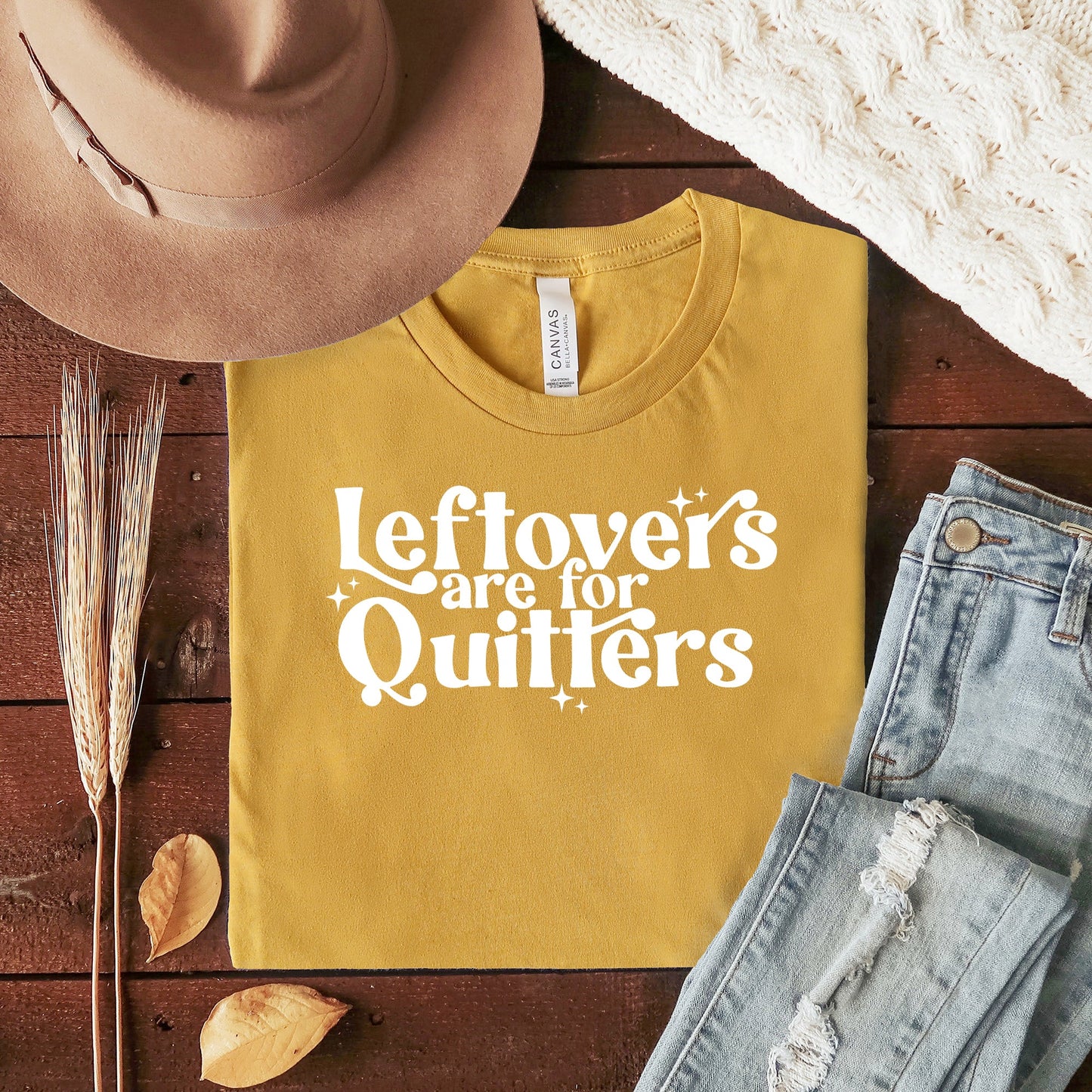 Leftovers Are For Quitters Stars | Short Sleeve Graphic Tee