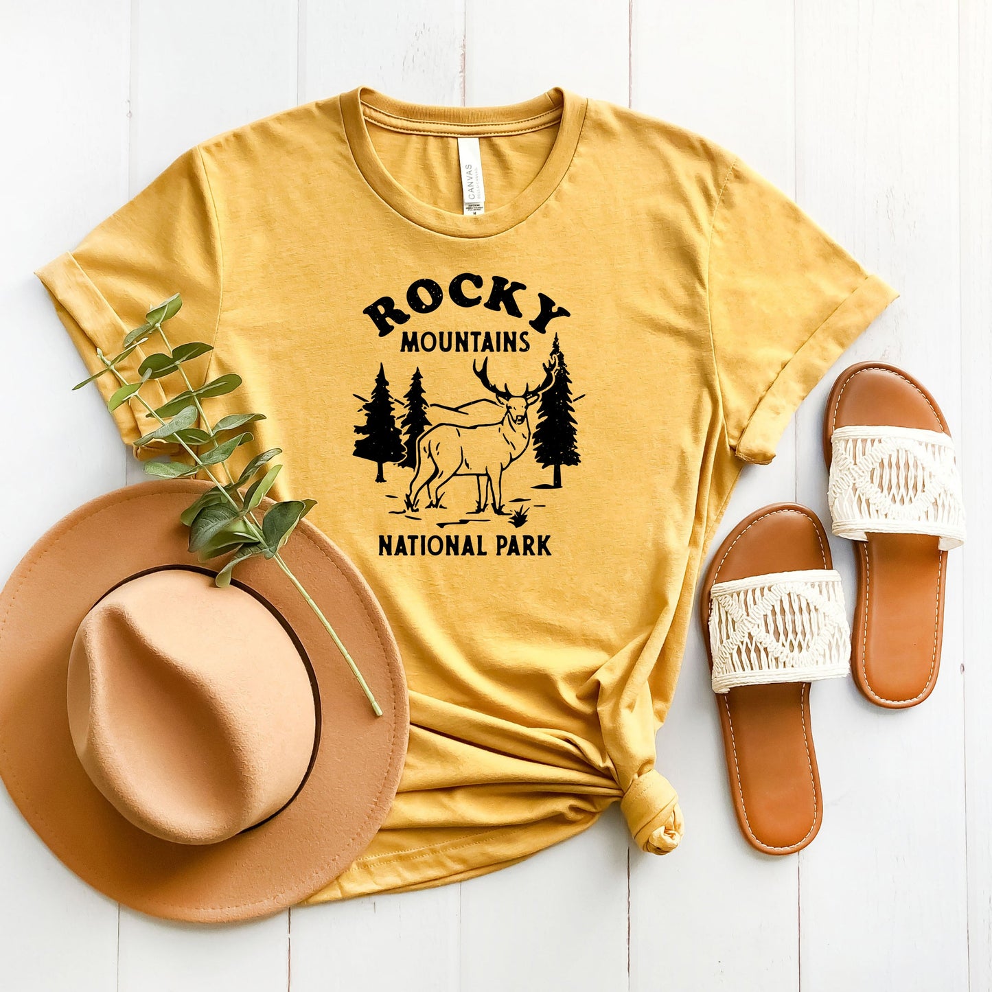 Vintage Rocky Mountains National Park | Short Sleeve Graphic Tee