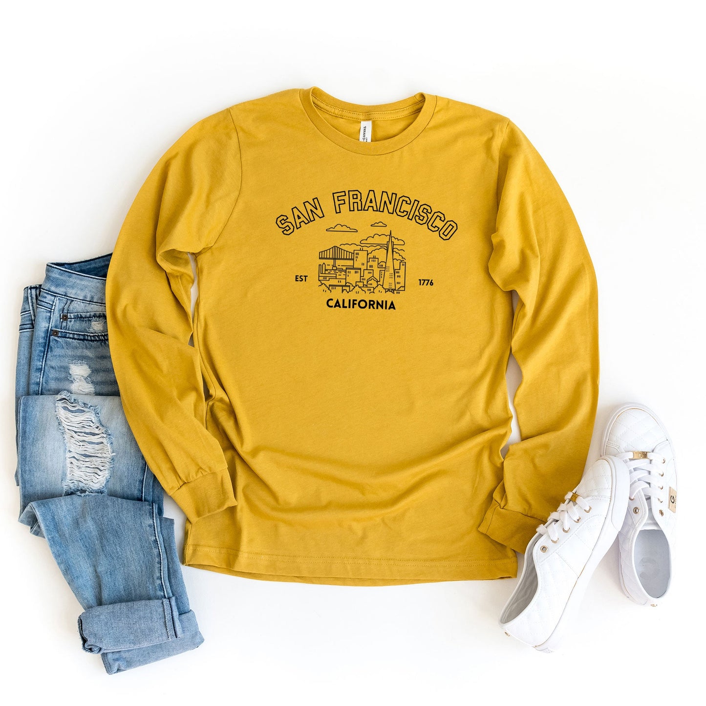 San Fransicsco EST 1776 | Long Sleeve Crew Neck