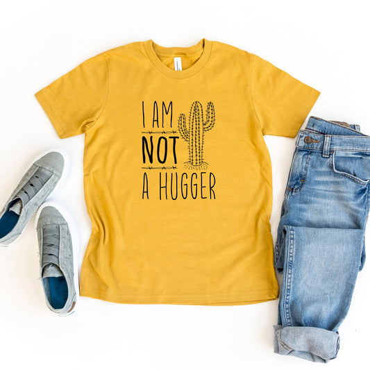 I'm Not A Hugger | Youth Short Sleeve Crew Neck