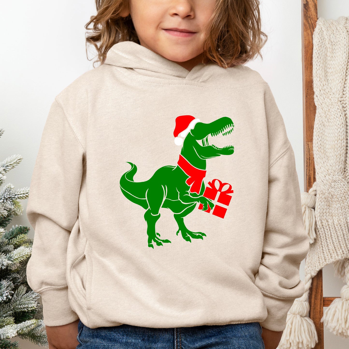 Dino Present | Toddler Graphic Hoodie