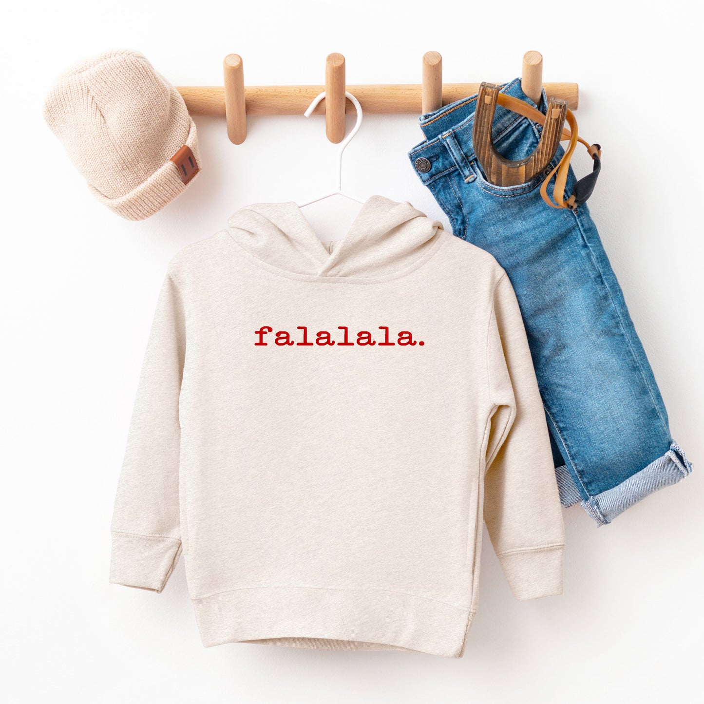 Falalala Puff Print | Toddler Graphic Hoodie