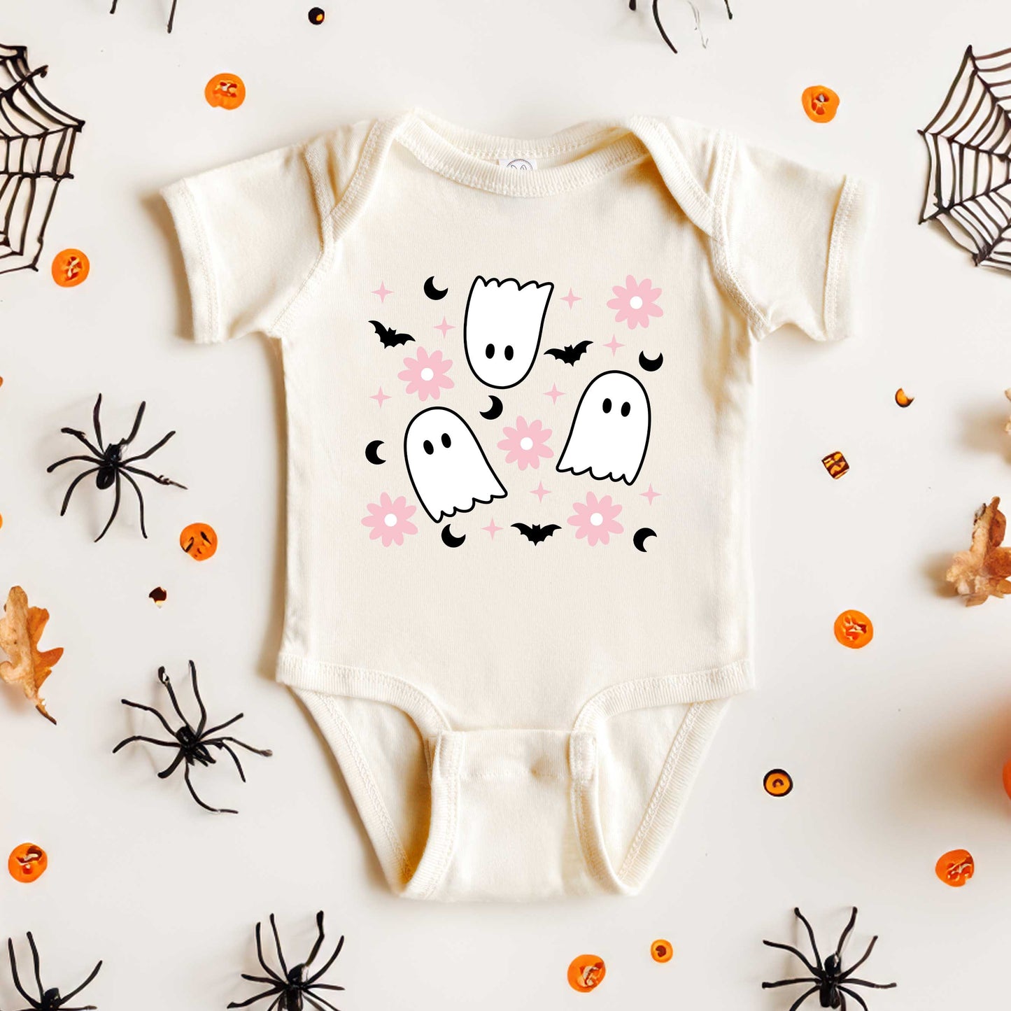 Ghost Flowers | Baby Graphic Short Sleeve Bodysuit