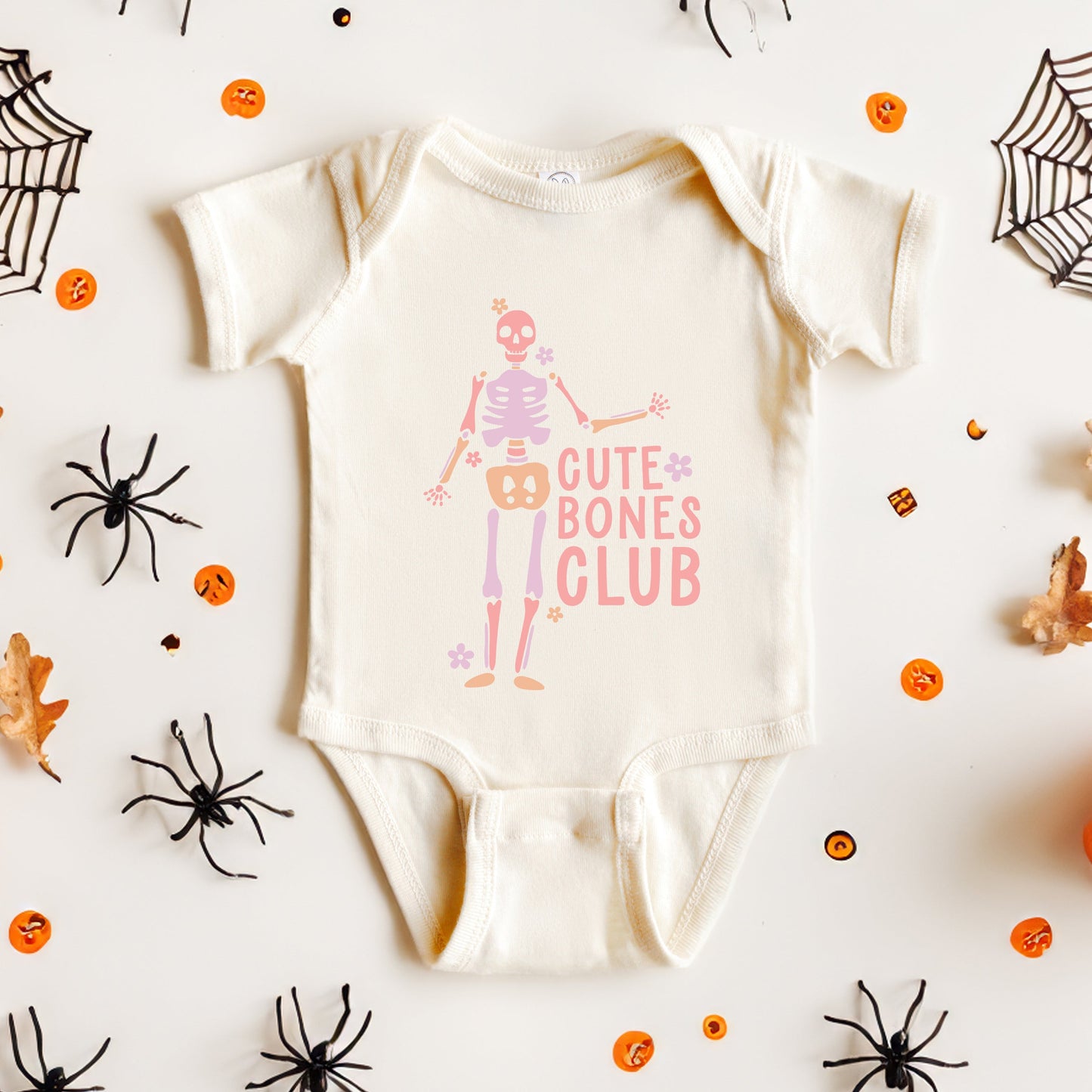 Cute Bones Club | Baby Graphic Short Sleeve Bodysuit