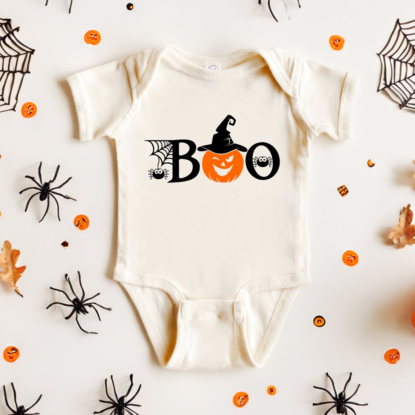 Boo Pumpkin | Baby Graphic Short Sleeve Bodysuit