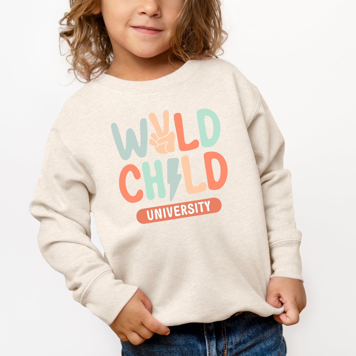 Wild Child Peace | Youth Ultra-Soft Graphic Sweatshirt