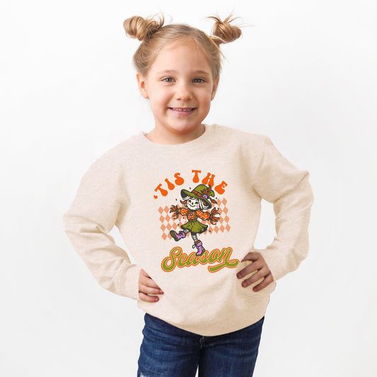 Tis The Season Scarecrow | Youth Ultra-Soft Graphic Sweatshirt