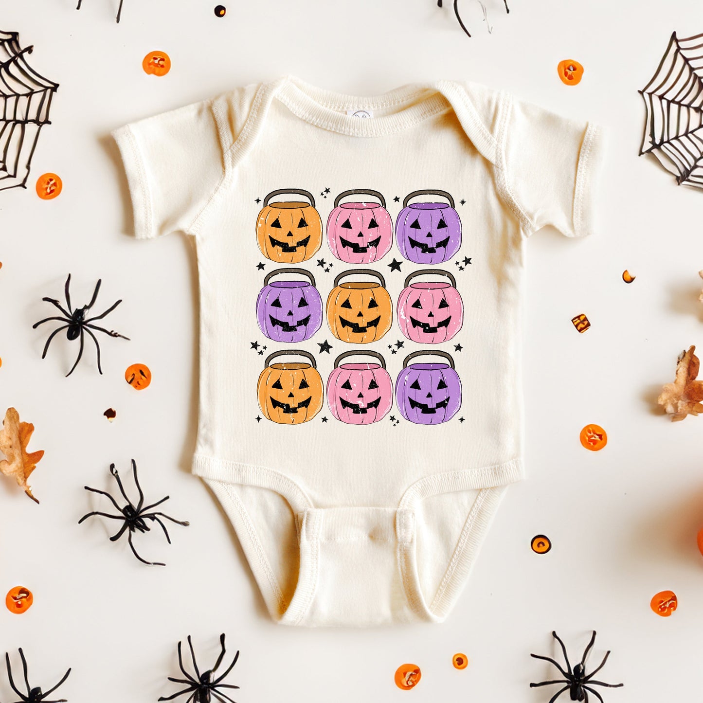 Halloween Candy Bucket Chart | Baby Graphic Short Sleeve Bodysuit