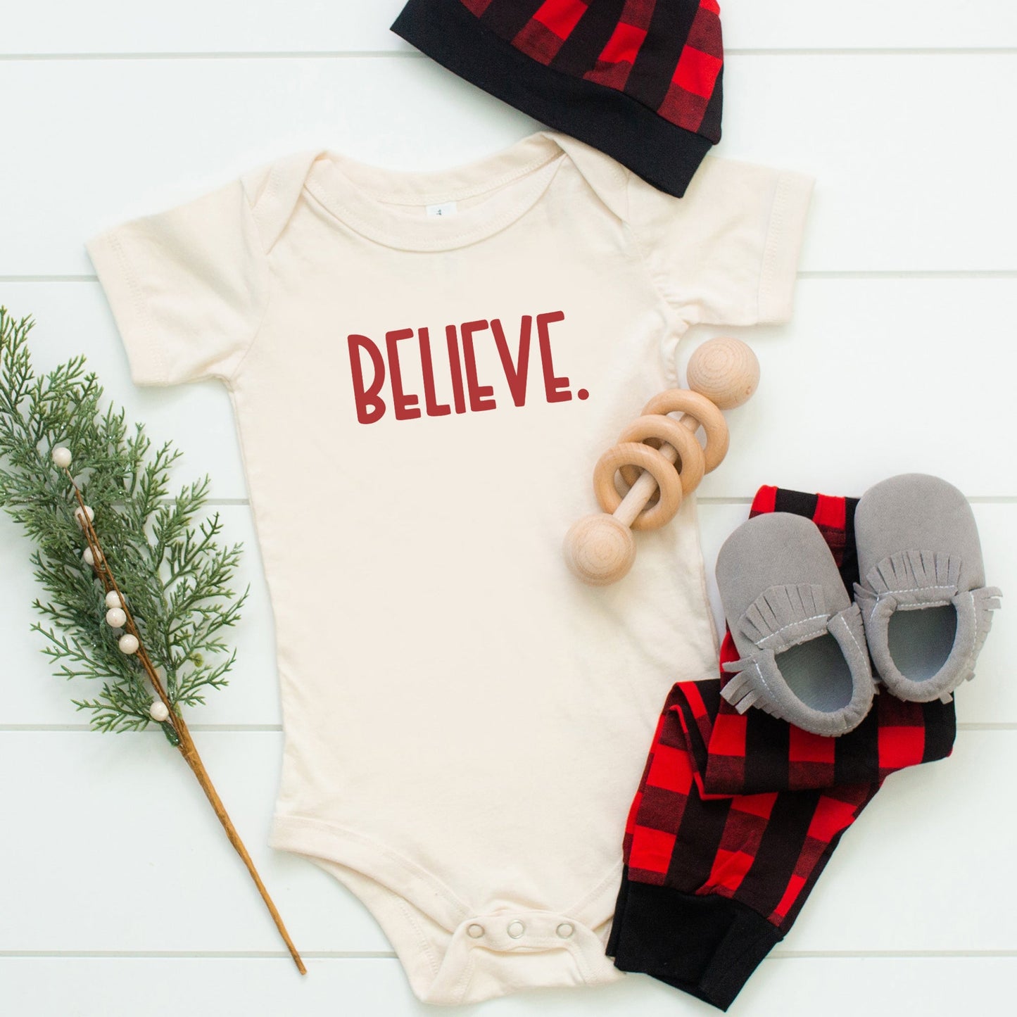 Believe Bold | Baby Graphic Short Sleeve Bodysuit