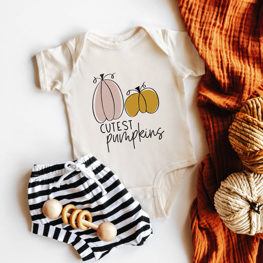Cutest Pumpkins | Baby Graphic Short Sleeve Bodysuit