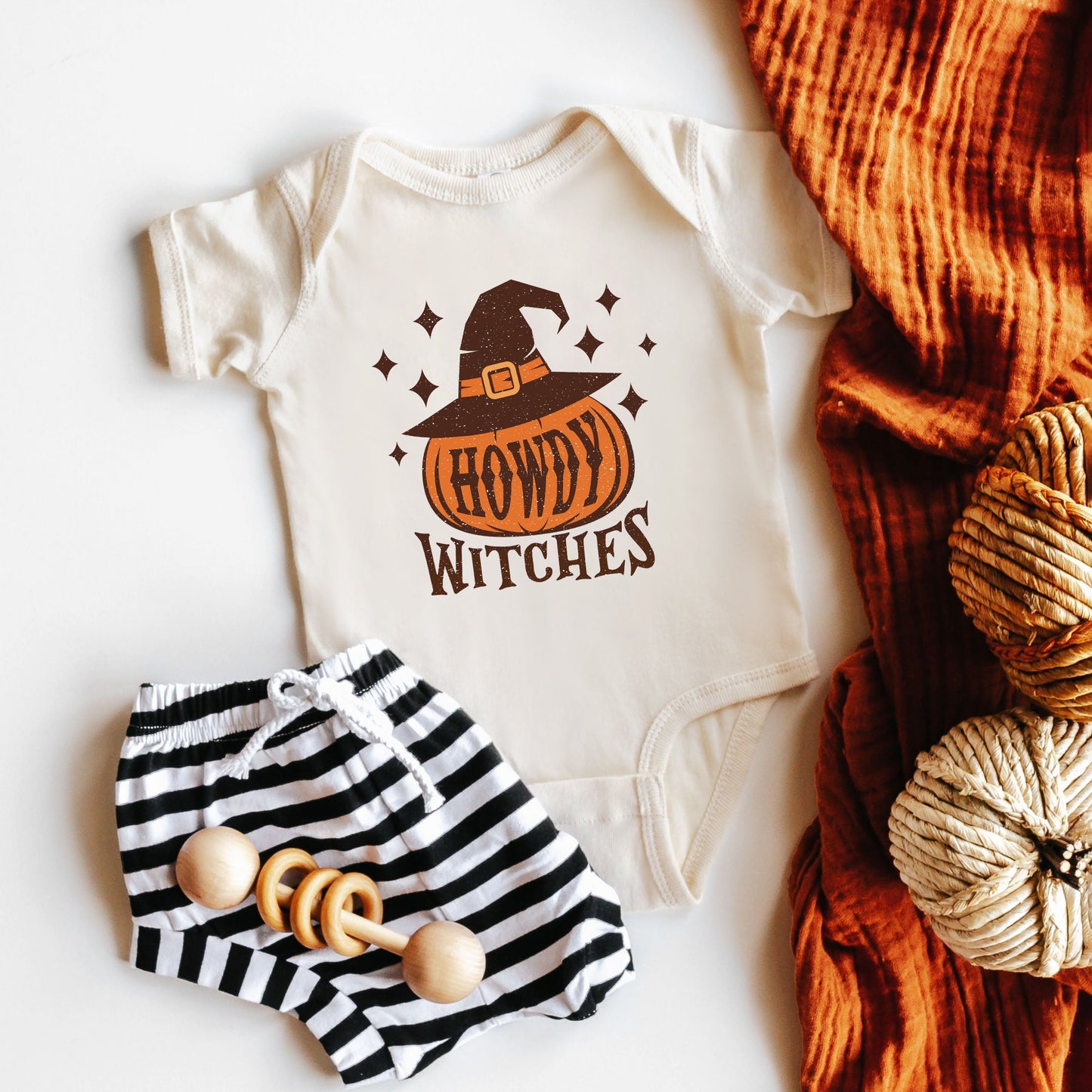 Howdy W Stars | Baby Graphic Short Sleeve Bodysuit