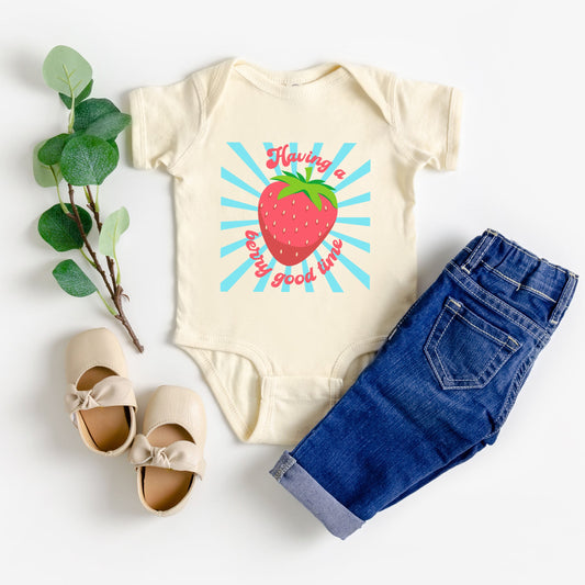 Having A Berry Good Time | Baby Graphic Short Sleeve Bodysuit
